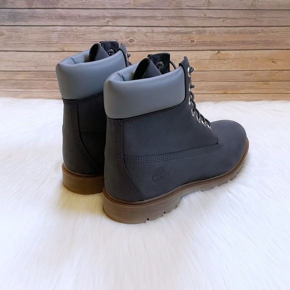 Timberland Men’s Classic 6” Waterproof Dark Grey Boots - Picture 2 of 7
